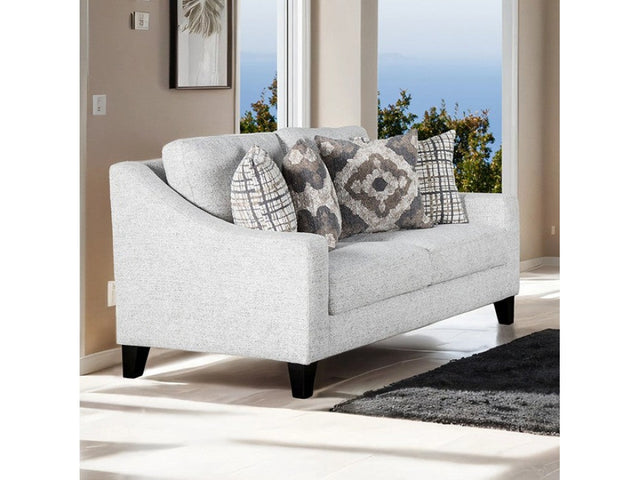 Turnham White Loveseat - Ornate Home