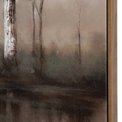 Turquoise Creek Blue/Brown Canvas - Ornate Home