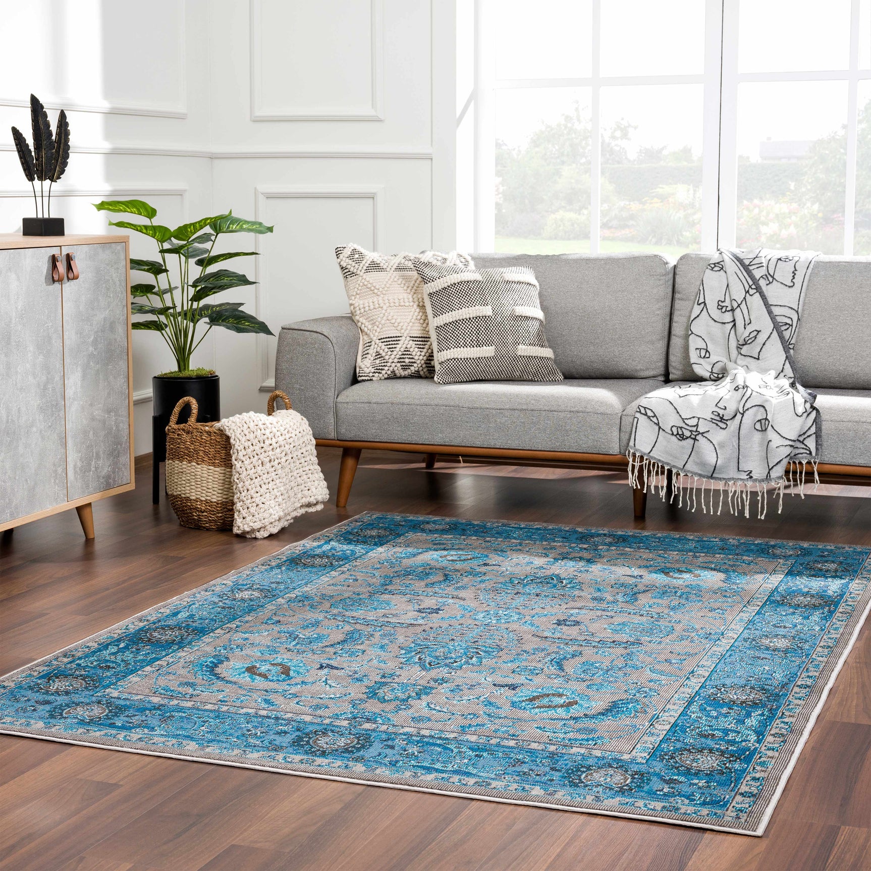 Turquoise Rug MRD4705 - Limited Edition - Ornate Home