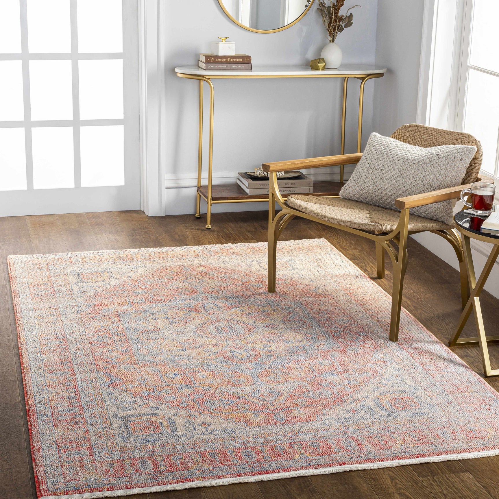 Tusa Red Area Rug - Clearance - Ornate Home