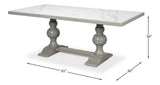 Tuscan Atelier Grey Dining Table - Ornate Home