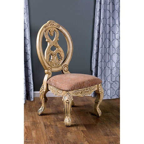 Tuscany Antique White/Beige Side Chair (Set of 2) - Ornate Home