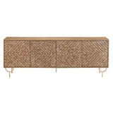 Tuscany Brown Four-Door Sideboard - Ornate Home