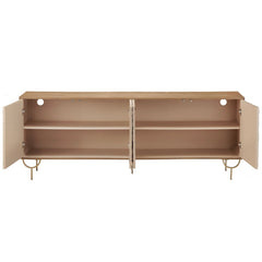 Tuscany Brown Four-Door Sideboard - Ornate Home