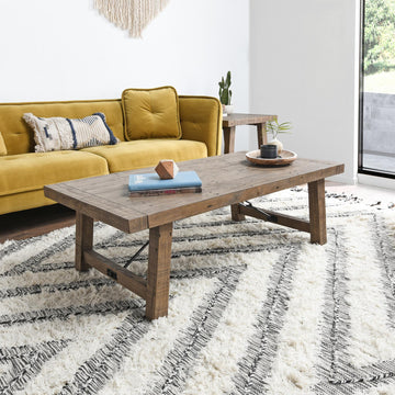 Tuscany Distressed Brown Coffee Table - Ornate Home