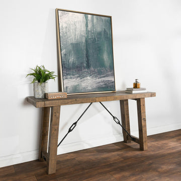 Tuscany Distressed Brown Console Table - Ornate Home