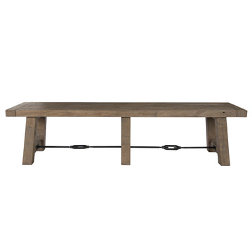 Tuscany Distressed Brown Dining Bench - Ornate Home