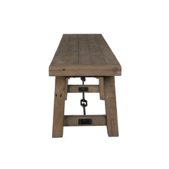 Tuscany Distressed Brown Dining Bench - Ornate Home