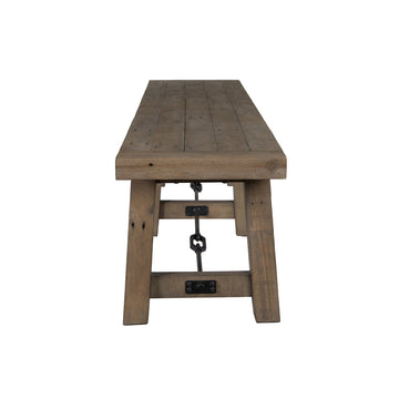 Tuscany Distressed Brown Dining Bench - Ornate Home