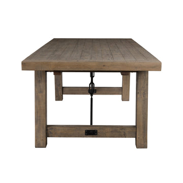 Tuscany Distressed Brown Extendable Dining Table - Ornate Home