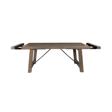 Tuscany Distressed Brown Extendable Dining Table - Ornate Home