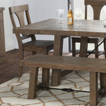 Tuscany Distressed Brown Extendable Dining Table - Ornate Home