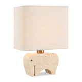 Tusk Brown Travertine Accent Lamp - Ornate Home