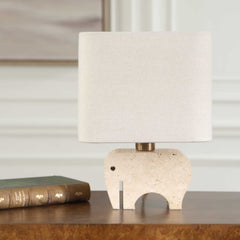 Tusk Brown Travertine Accent Lamp - Ornate Home