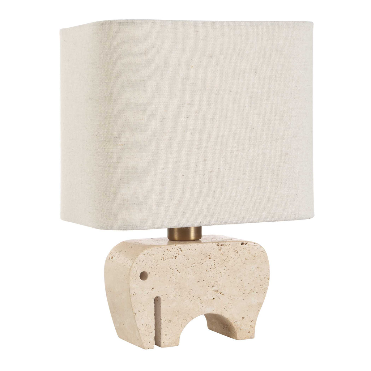 Tusk Brown Travertine Accent Lamp - Ornate Home