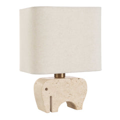 Tusk Brown Travertine Accent Lamp - Ornate Home