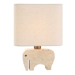 Tusk Brown Travertine Accent Lamp - Ornate Home