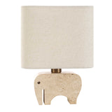 Tusk Brown Travertine Accent Lamp - Ornate Home