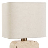 Tusk Brown Travertine Accent Lamp - Ornate Home