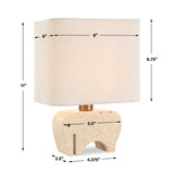 Tusk Brown Travertine Accent Lamp - Ornate Home