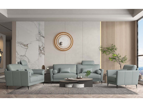 Tussio Watery Loveseat  w/5 Pillows - Ornate Home