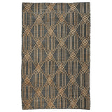 Tustin Blue Charcoal/Natural Rug - Ornate Home