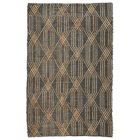 Tustin Blue Charcoal/Natural Rug - Ornate Home