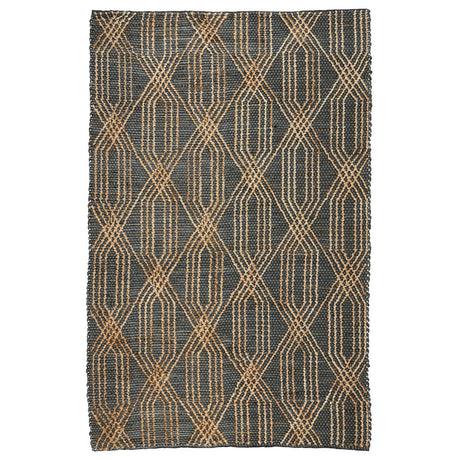 Tustin Blue Charcoal/Natural Rug - Ornate Home