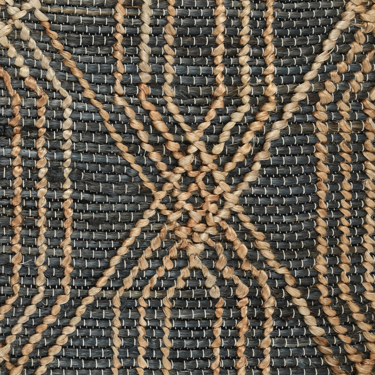 Tustin Blue Charcoal/Natural Rug - Ornate Home
