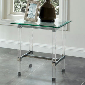 Tuva Chrome End Table - Ornate Home