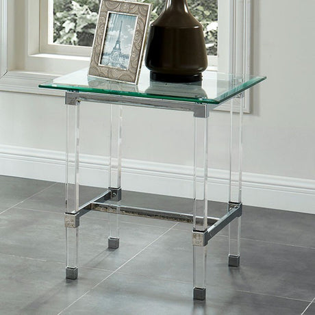 Tuva Chrome End Table - Ornate Home