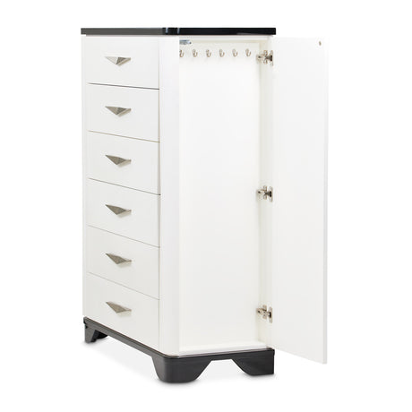 Tuxedo Black 6-Drawer Chest - Ornate Home
