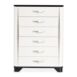Tuxedo Black 6-Drawer Chest - Ornate Home