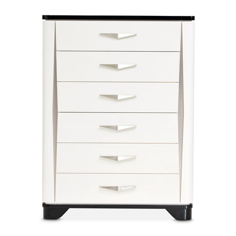 Tuxedo Black 6-Drawer Chest - Ornate Home