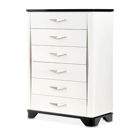 Tuxedo Black 6-Drawer Chest - Ornate Home