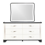 Tuxedo Black Dresser & Mirror - Ornate Home