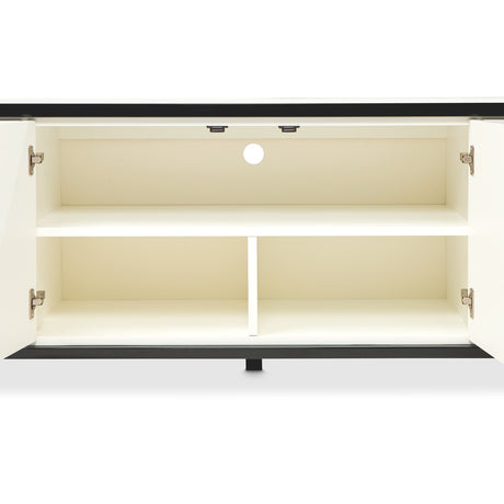 Tuxedo Black Media Cabinet - Ornate Home