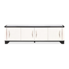 Tuxedo Black Media Cabinet - Ornate Home
