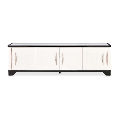 Tuxedo Black Media Cabinet - Ornate Home