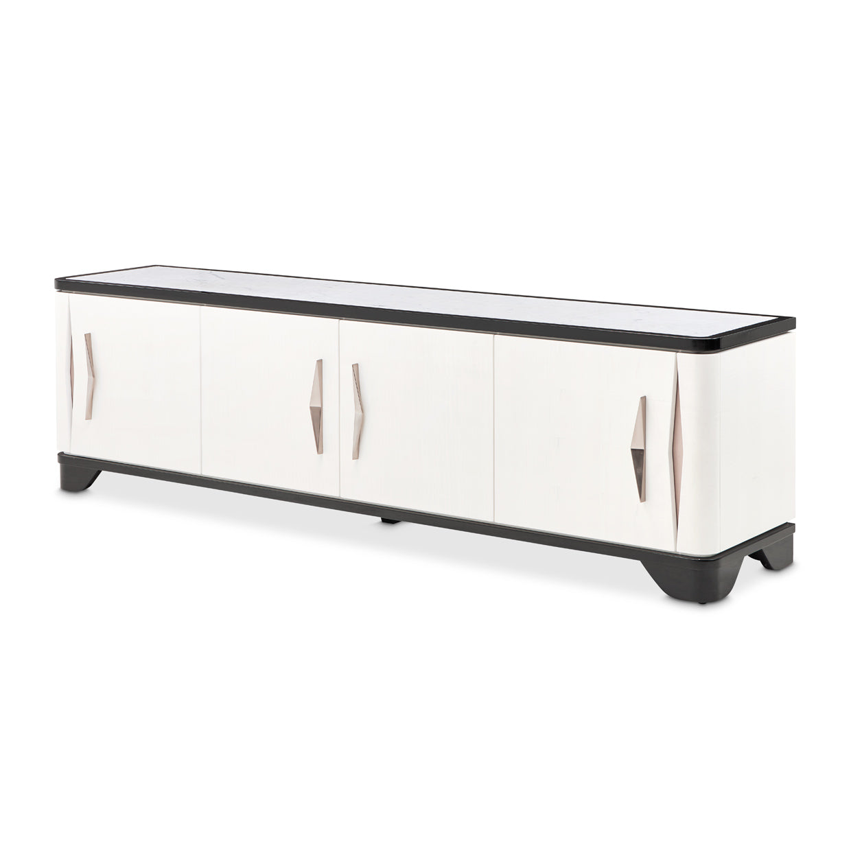 Tuxedo Black Media Cabinet - Ornate Home