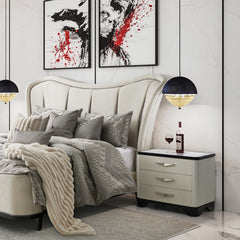 Tuxedo Black Nightstand - Ornate Home