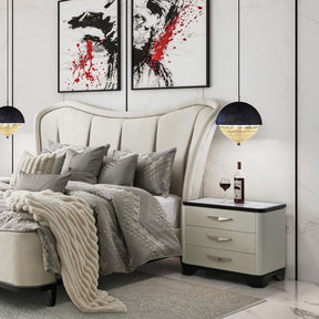 Tuxedo Black Nightstand - Ornate Home