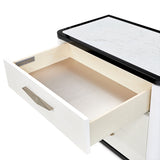 Tuxedo Black Nightstand - Ornate Home