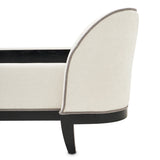 Tuxedo Black/Salt Eastern King Upholstered Bed - Ornate Home