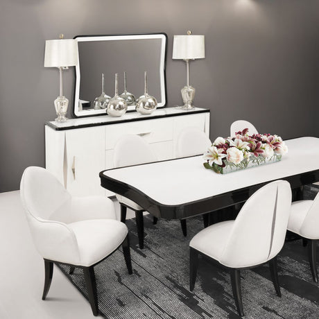 Tuxedo Black Sideboard & Mirror - Ornate Home