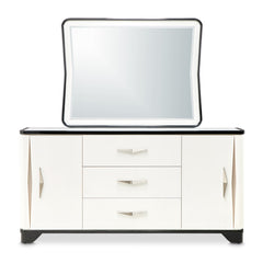 Tuxedo Black Sideboard & Mirror - Ornate Home