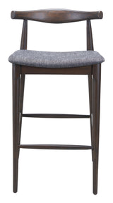 Tuzka Gray & Espresso Barstool (Set of 2) - Ornate Home