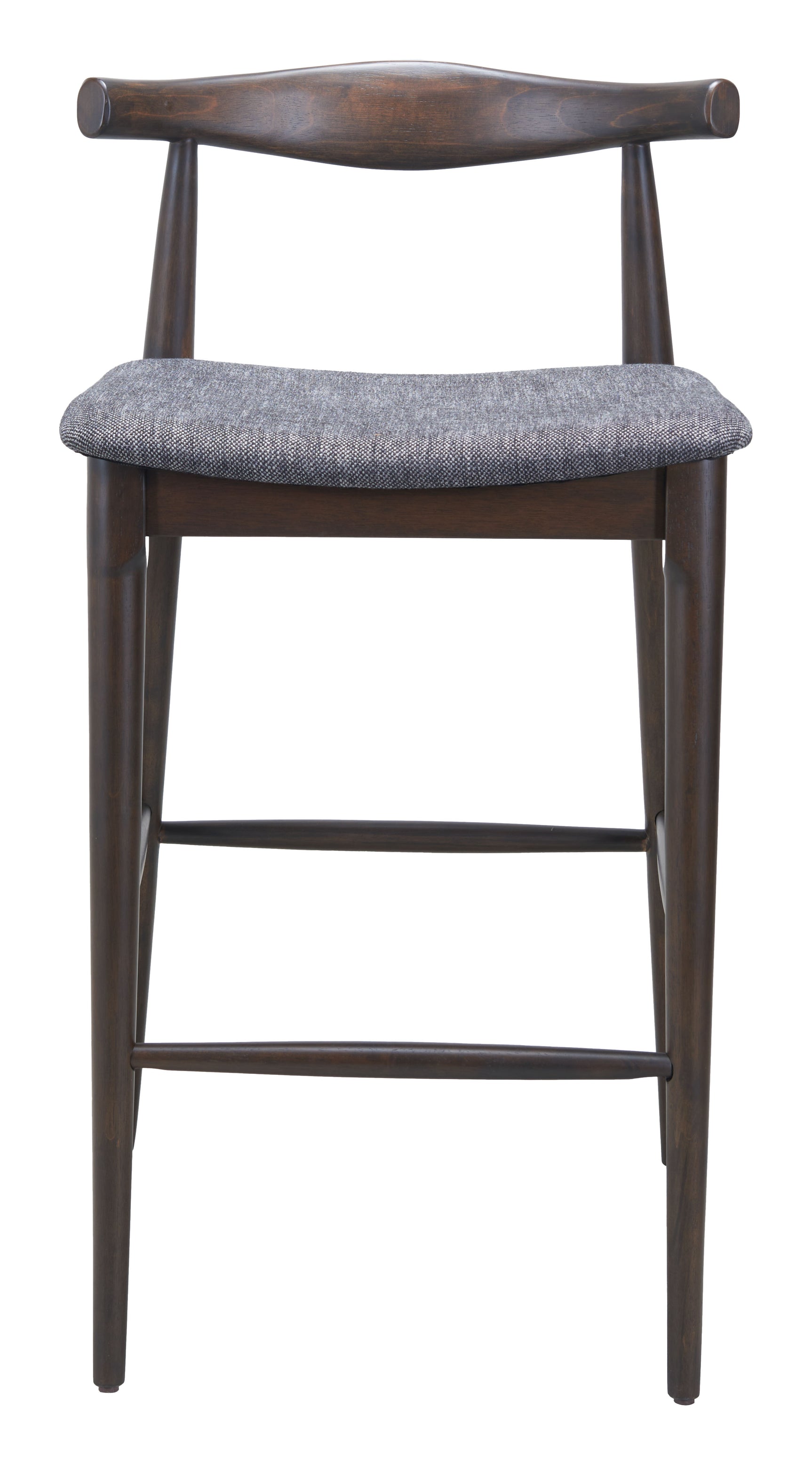 Tuzka Gray & Espresso Barstool (Set of 2) - Ornate Home