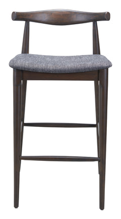Tuzka Gray & Espresso Barstool (Set of 2) - Ornate Home