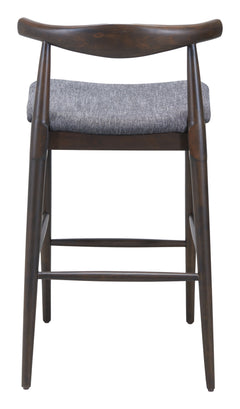 Tuzka Gray & Espresso Barstool (Set of 2) - Ornate Home